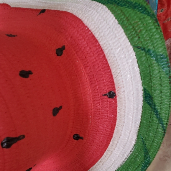 Sun Hat π Handpainted Watermelon Hat - Picture 6 of 6